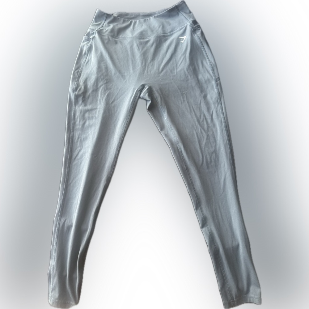 Gymshark Black and Light Gray Performance Leggings